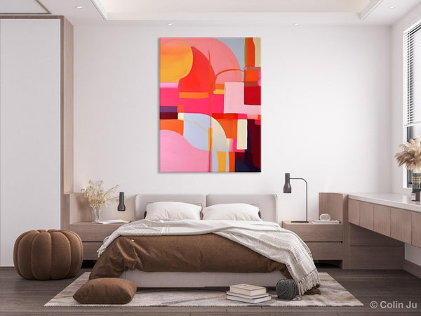 Contemporary Acrylic Painting on Canvas, Modern Wall Art Paintings, Canvas Paintings for Bedroom, Large Original Art, Buy Wall Art Online-Grace Painting Crafts