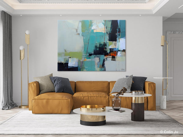 Oversized Canvas Paintings, Original Abstract Art, Large Wall Art Ideas for Living Room, Hand Painted Canvas Art, Contemporary Acrylic Art-Grace Painting Crafts