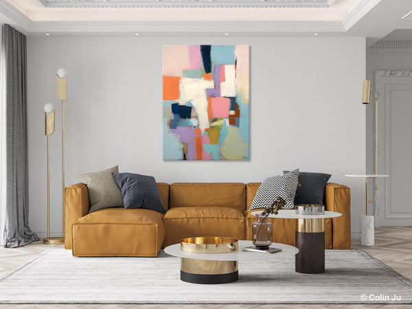 Extra Large Modern Wall Art, Acrylic Painting on Canvas, Contemporary Painting, Canvas Paintings for Dining Room, Original Abstract Painting-Grace Painting Crafts