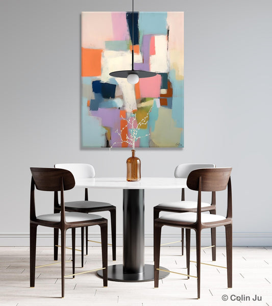 Extra Large Modern Wall Art, Acrylic Painting on Canvas, Contemporary Painting, Canvas Paintings for Dining Room, Original Abstract Painting-Grace Painting Crafts