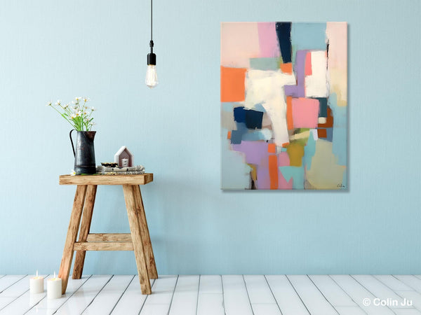 Extra Large Modern Wall Art, Acrylic Painting on Canvas, Contemporary Painting, Canvas Paintings for Dining Room, Original Abstract Painting-Grace Painting Crafts