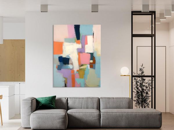 Extra Large Modern Wall Art, Acrylic Painting on Canvas, Contemporary Painting, Canvas Paintings for Dining Room, Original Abstract Painting-Grace Painting Crafts