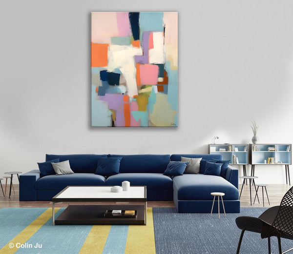 Extra Large Modern Wall Art, Acrylic Painting on Canvas, Contemporary Painting, Canvas Paintings for Dining Room, Original Abstract Painting-Grace Painting Crafts