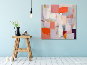 Modern Acrylic Artwork, Original Abstract Wall Art, Contemporary Canvas Art, Hand Painted Canvas Art, Large Abstract Painting for Bedroom-Grace Painting Crafts