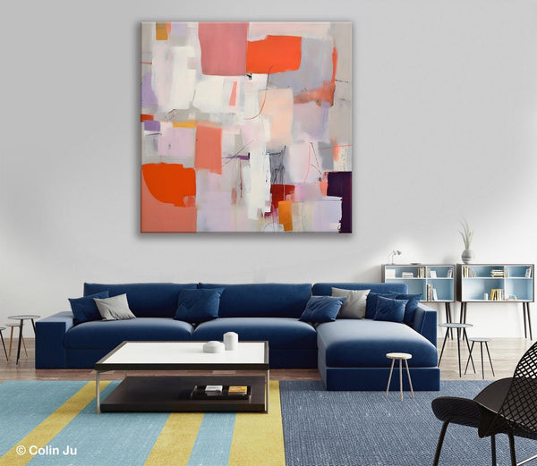 Modern Acrylic Artwork, Original Abstract Wall Art, Contemporary Canvas Art, Hand Painted Canvas Art, Large Abstract Painting for Bedroom-Grace Painting Crafts