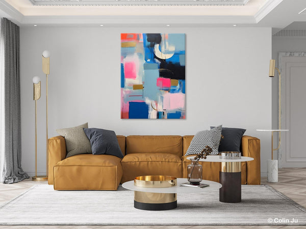 Large Painting Ideas for Living Room, Large Original Canvas Art, Contemporary Acrylic Painting on Canvas, Modern Abstract Wall Art Paintings-Grace Painting Crafts