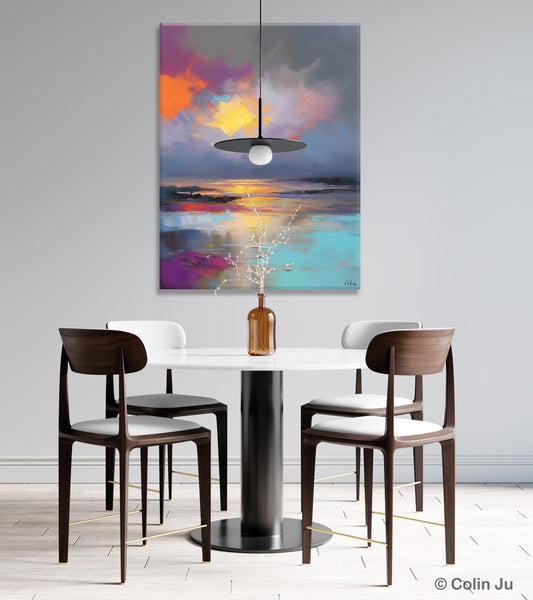 Landscape Painting on Canvas, Abstract Paintings for Bedroom, Contemporary Wall Art Paintings, Extra Large Original Art, Buy Wall Art Online-Grace Painting Crafts