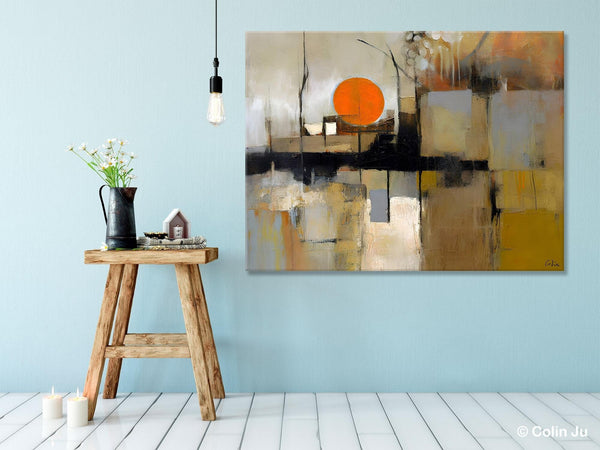 Large Wall Art Ideas for Living Room, Hand Painted Canvas Art, Oversized Canvas Paintings, Original Abstract Art, Contemporary Acrylic Art-Grace Painting Crafts