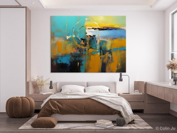 Oversized Canvas Paintings, Original Abstract Art, Hand Painted Canvas Art, Contemporary Acrylic Art, Huge Wall Art Ideas for Living Room-Grace Painting Crafts