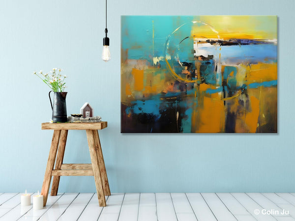 Oversized Canvas Paintings, Original Abstract Art, Hand Painted Canvas Art, Contemporary Acrylic Art, Huge Wall Art Ideas for Living Room-Grace Painting Crafts