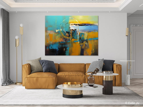 Oversized Canvas Paintings, Original Abstract Art, Hand Painted Canvas Art, Contemporary Acrylic Art, Huge Wall Art Ideas for Living Room-Grace Painting Crafts
