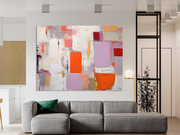 Large Wall Art Ideas for Bedroom, Hand Painted Canvas Art, Oversized Canvas Paintings, Original Abstract Art, Contemporary Acrylic Artwork-Grace Painting Crafts