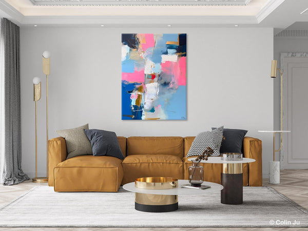 Large Art Painting for Living Room, Original Canvas Art, Contemporary Acrylic Painting on Canvas, Oversized Modern Abstract Wall Paintings-Grace Painting Crafts