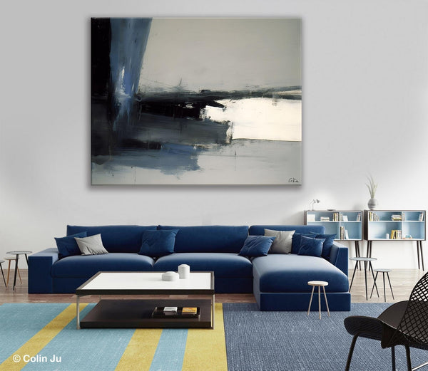 Extra Large Abstract Painting for Bedroom, Large Original Abstract Wall Art, Contemporary Acrylic Paintings, Abstract Paintings on Canvas-Grace Painting Crafts