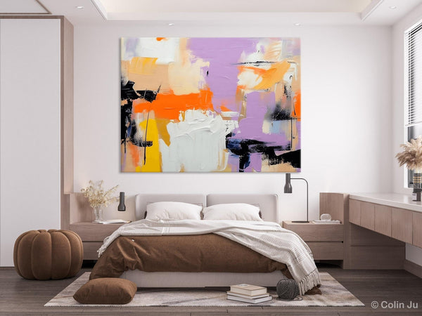 Modern Acrylic Painting on Canvas, Contemporary Wall Art Paintings, Extra Large Original Art for Dining Room, Hand Painted Canvas Artwork-Grace Painting Crafts