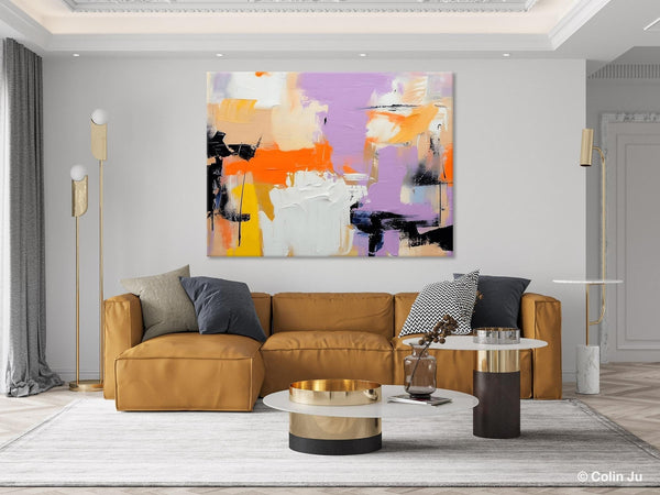 Modern Acrylic Painting on Canvas, Contemporary Wall Art Paintings, Extra Large Original Art for Dining Room, Hand Painted Canvas Artwork-Grace Painting Crafts