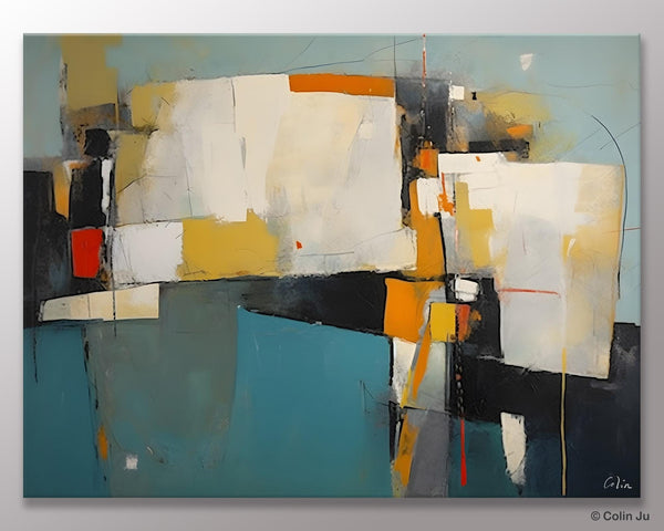 Hand Painted Canvas Art, Large Wall Art Ideas for Living Room, Oversized Canvas Paintings, Original Abstract Art, Contemporary Acrylic Art-Grace Painting Crafts