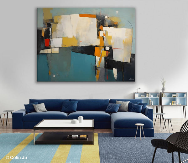Hand Painted Canvas Art, Large Wall Art Ideas for Living Room, Oversized Canvas Paintings, Original Abstract Art, Contemporary Acrylic Art-Grace Painting Crafts