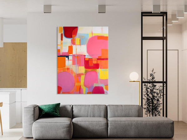 Large Contemporary Wall Art, Extra Large Paintings for Bedroom, Abstract Wall Paintings, Heavy Texture Canvas Art, Original Modern Painting-Grace Painting Crafts