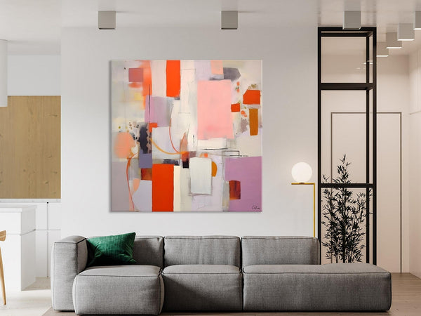 Original Abstract Wall Art, Modern Canvas Paintings, Large Abstract Painting for Bedroom, Modern Acrylic Artwork, Contemporary Canvas Art-Grace Painting Crafts