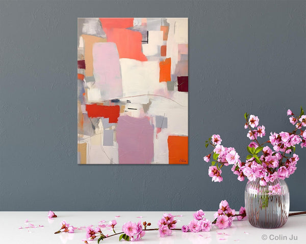 Contemporary Acrylic Painting on Canvas, Large Wall Art Painting for Bedroom, Original Canvas Art, Oversized Modern Abstract Wall Paintings-Grace Painting Crafts