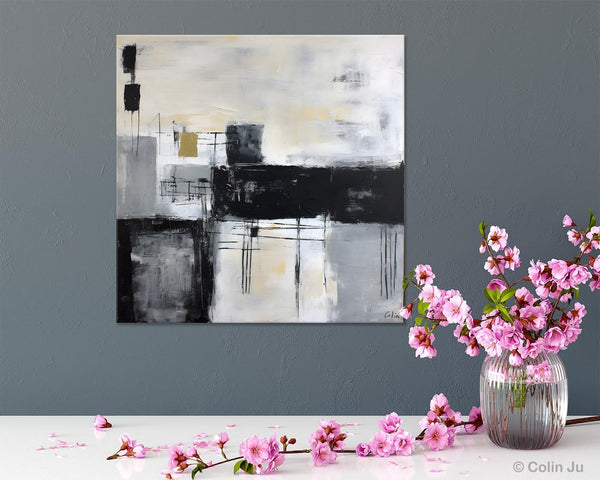 Contemporary Canvas Art for Bedroom, Modern Acrylic Artwork, Original Modern Paintings, Heavy Texture Canvas Art, Large Abstract Paintings-Grace Painting Crafts