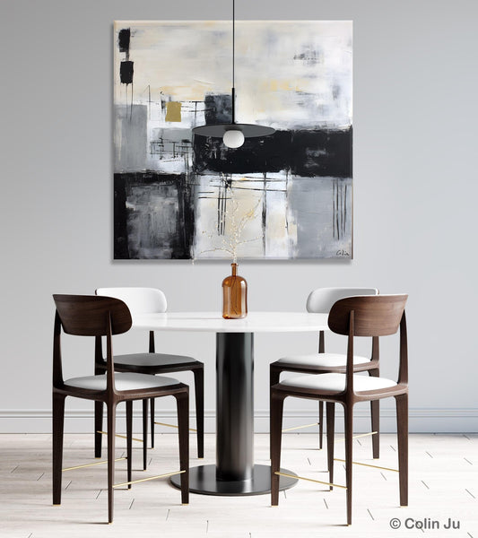 Contemporary Canvas Art for Bedroom, Modern Acrylic Artwork, Original Modern Paintings, Heavy Texture Canvas Art, Large Abstract Paintings-Grace Painting Crafts