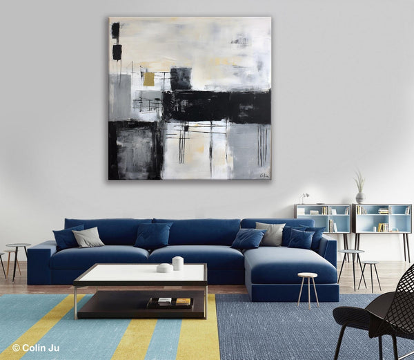 Contemporary Canvas Art for Bedroom, Modern Acrylic Artwork, Original Modern Paintings, Heavy Texture Canvas Art, Large Abstract Paintings-Grace Painting Crafts