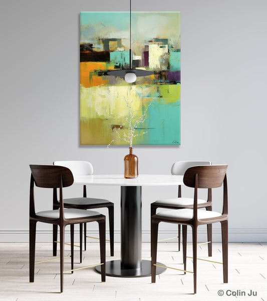 Contemporary Wall Art Paintings, Abstract Wall Paintings, Extra Large Paintings for Dining Room, Hand Painted Canvas Art, Original Artowrk-Grace Painting Crafts