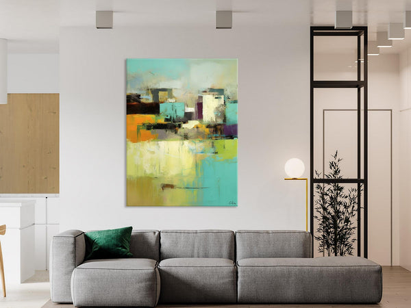 Contemporary Wall Art Paintings, Abstract Wall Paintings, Extra Large Paintings for Dining Room, Hand Painted Canvas Art, Original Artowrk-Grace Painting Crafts
