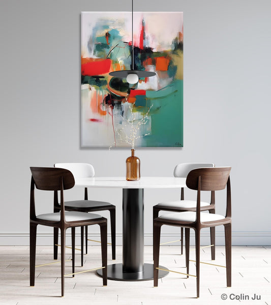 Abstract Wall Paintings, Extra Large Paintings for Dining Room, Hand Painted Canvas Art, Original Artowrk, Contemporary Wall Art Paintings-Grace Painting Crafts