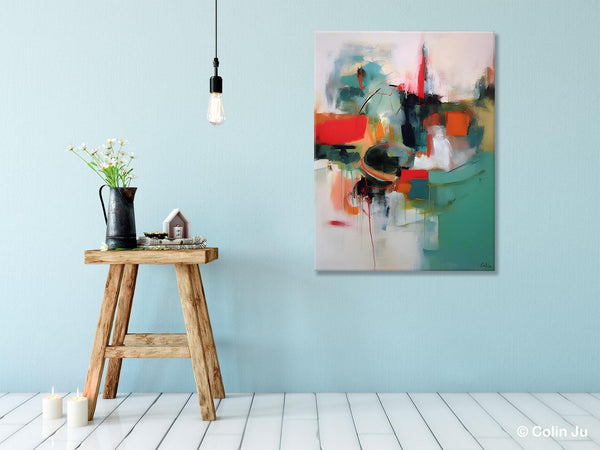 Abstract Wall Paintings, Extra Large Paintings for Dining Room, Hand Painted Canvas Art, Original Artowrk, Contemporary Wall Art Paintings-Grace Painting Crafts