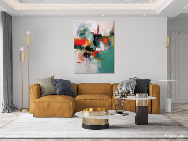 Abstract Wall Paintings, Extra Large Paintings for Dining Room, Hand Painted Canvas Art, Original Artowrk, Contemporary Wall Art Paintings-Grace Painting Crafts