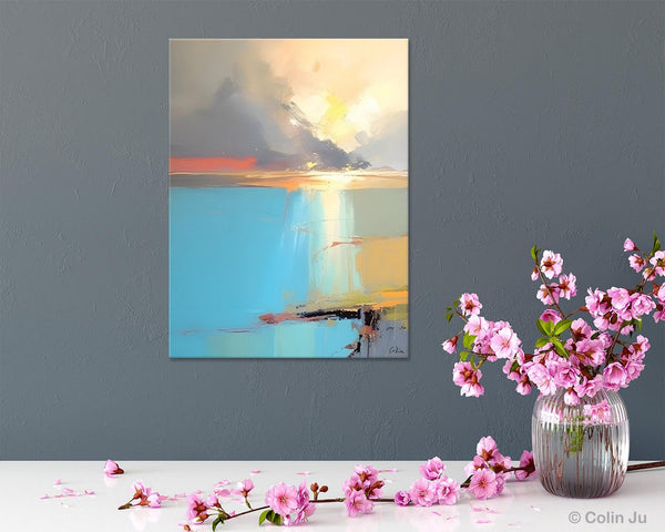 Contemporary Acrylic Painting on Canvas, Large Original Artwork, Large Landscape Paintings for Living Room, Modern Canvas Art Paintings-Grace Painting Crafts