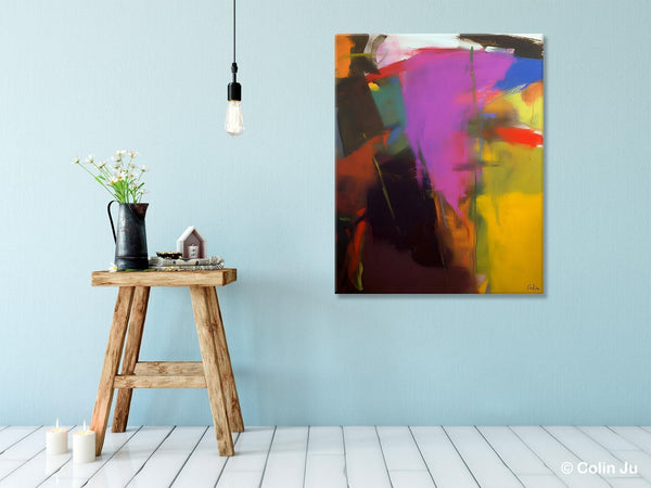 Large Original Abstract Wall Art, Contemporary Acrylic Paintings, Extra Large Abstract Painting for Dining Room, Abstract Painting on Canvas-Grace Painting Crafts