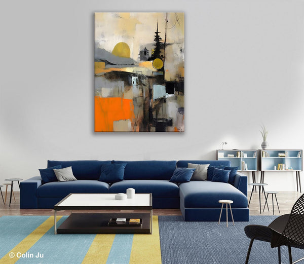 Original Canvas Art, Contemporary Acrylic Painting on Canvas, Large Wall Art Painting for Bedroom, Oversized Modern Abstract Wall Paintings-Grace Painting Crafts