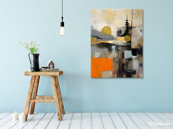 Original Canvas Art, Contemporary Acrylic Painting on Canvas, Large Wall Art Painting for Bedroom, Oversized Modern Abstract Wall Paintings-Grace Painting Crafts