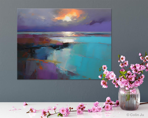 Original Landscape Abstract Painting, Landscape Canvas Paintings for Dining Room, Extra Large Modern Wall Art, Acrylic Painting on Canvas-Grace Painting Crafts