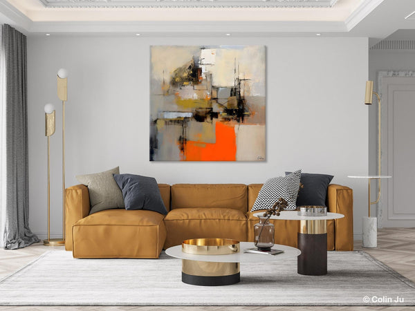 Large Abstract Art for Bedroom, Original Abstract Wall Art, Simple Modern Acrylic Artwork, Modern Canvas Paintings, Contemporary Canvas Art-Grace Painting Crafts