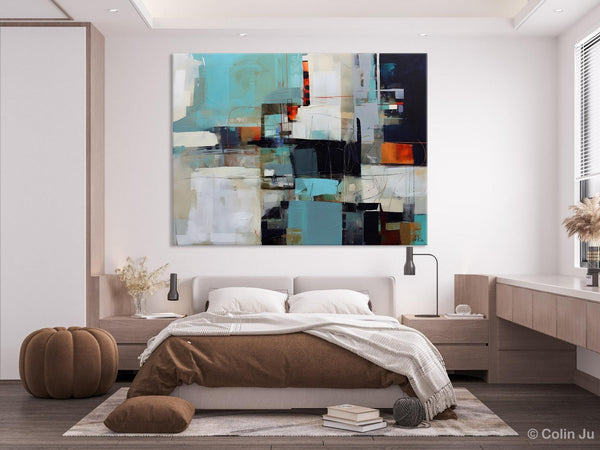 Extra Large Paintings for Dining Room, Abstract Wall Paintings, Hand Painted Canvas Art, Original Artowrk, Contemporary Wall Art Paintings-Grace Painting Crafts