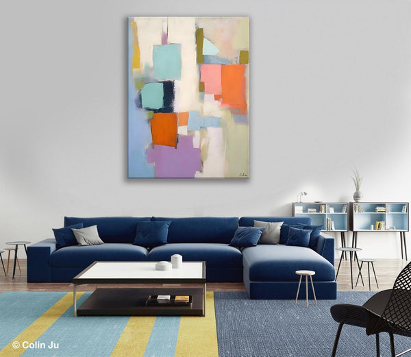 Contemporary Paintings on Canvas, Large Wall Art Painting for Dining Room, Original Abstract Wall Art Painting, Abstract Paintings on Canvas-Grace Painting Crafts
