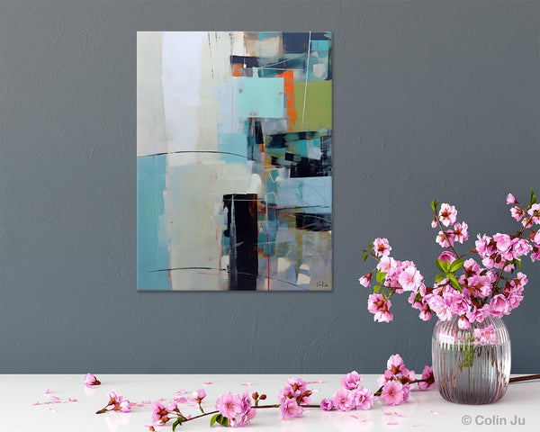 Abstract Wall Paintings, Large Contemporary Wall Art, Extra Large Paintings for Bedroom, Hand Painted Canvas Art, Original Modern Painting-Grace Painting Crafts
