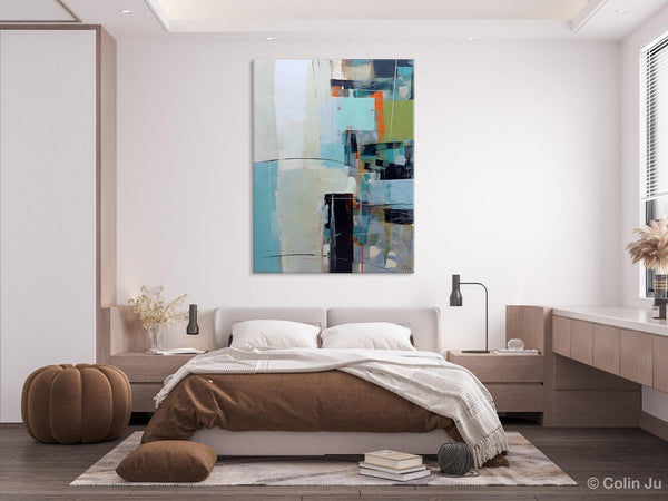 Abstract Wall Paintings, Large Contemporary Wall Art, Extra Large Paintings for Bedroom, Hand Painted Canvas Art, Original Modern Painting-Grace Painting Crafts