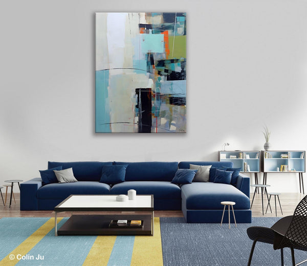 Abstract Wall Paintings, Large Contemporary Wall Art, Extra Large Paintings for Bedroom, Hand Painted Canvas Art, Original Modern Painting-Grace Painting Crafts