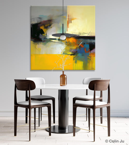 Simple Modern Acrylic Artwork, Modern Canvas Paintings, Large Abstract Art for Bedroom, Original Abstract Wall Art, Contemporary Canvas Art-Grace Painting Crafts