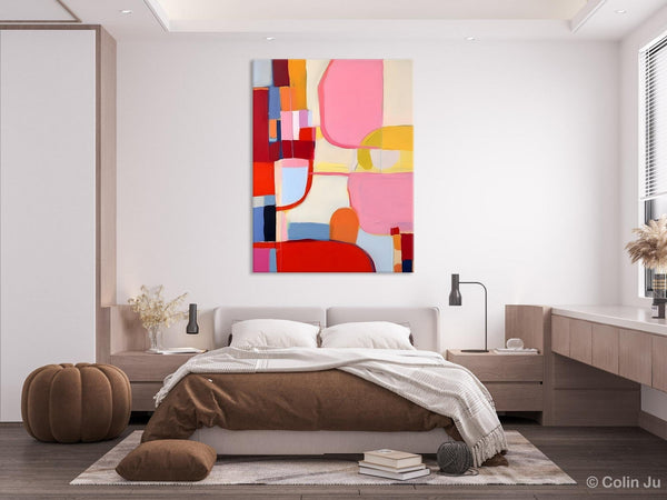 Original Canvas Artwork, Contemporary Acrylic Painting on Canvas, Large Painting for Dining Room, Simple Abstract Art, Wall Art Paintings-Grace Painting Crafts