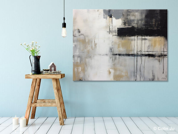 Hand Painted Original Canvas Art, Contemporary Acrylic Paintings, Large Wall Art Painting for Bedroom, Oversized Modern Abstract Paintings-Grace Painting Crafts
