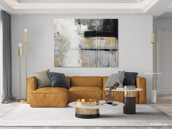 Hand Painted Original Canvas Art, Contemporary Acrylic Paintings, Large Wall Art Painting for Bedroom, Oversized Modern Abstract Paintings-Grace Painting Crafts