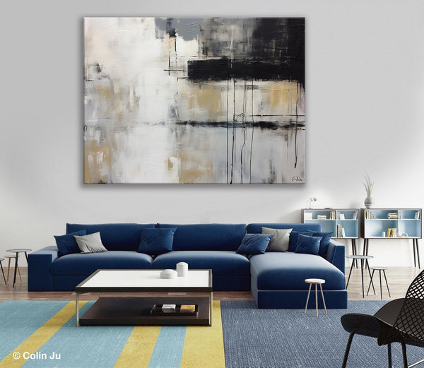 Hand Painted Original Canvas Art, Contemporary Acrylic Paintings, Large Wall Art Painting for Bedroom, Oversized Modern Abstract Paintings-Grace Painting Crafts