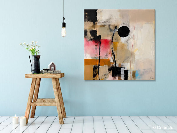 Modern Canvas Art Paintings, Abstract Wall Art for Bedroom, Original Modern Acrylic Artwork, Extra Large Abstract Paintings for Dining Room-Grace Painting Crafts